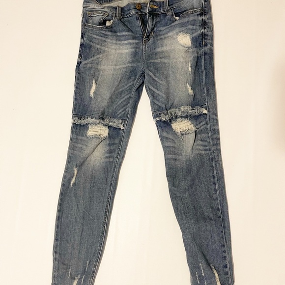 SP Black distressed boyfriend jeans size 29 - Picture 1 of 4